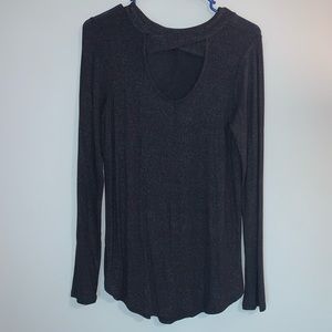 Criss-cross Cutout Tunic